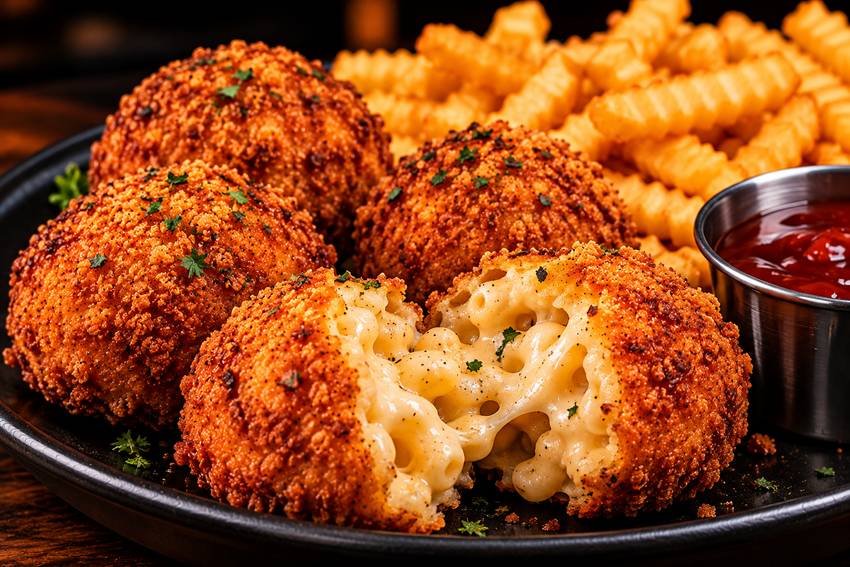 716 Chicken Cheese Balls (3) w/ Fries